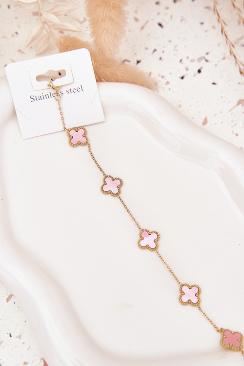 Браслет З Підвісами Нержавіюча Сталь Золото-Рожева