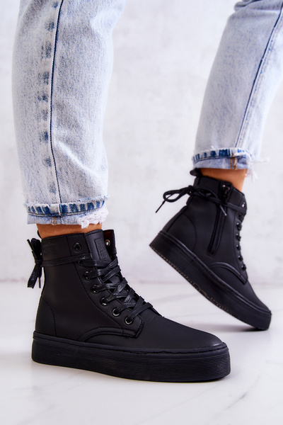 Жіночі високі кросівки BIG STAR II274096 Чорні