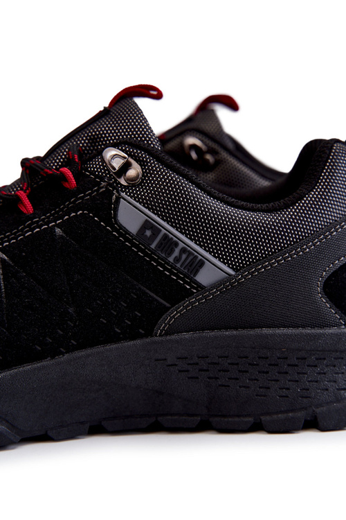 Чоловіче низьке трекінгове взуття Memory Foam Big Star KK174126 Чорне