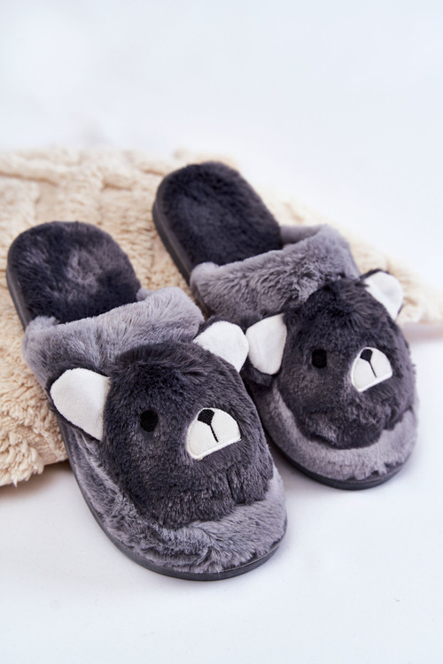 Жіночі хутряні тапочки з Teddy Grey Solly