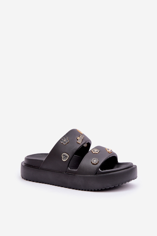 Жіночі Пінні Сандалі З Прищіпками Чорні Ravanala