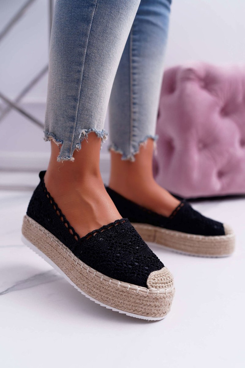 Жіночі мереживні еспадрільї Black Lovely Haven