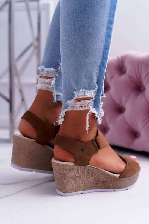 Жіночі босоніжки On Anchor Big Star Suede Brown DD276035