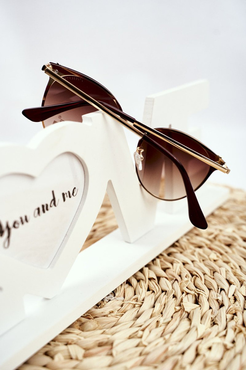 Жіночі сонцезахисні окуляри Prius PRE-17 Коричневе дзеркальна комаха