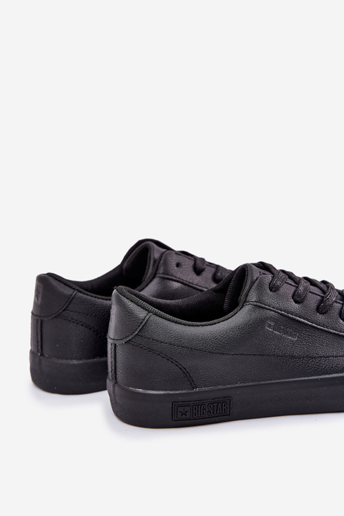 Чоловічі Класичні Низькі Кросівки З Еко Шкіри Big Star NN174252 Чорні