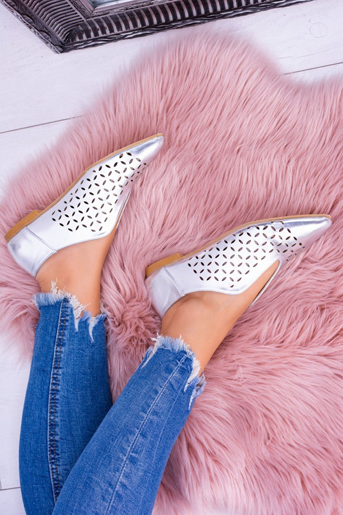 Срібні жіночі напівчеревики Lu Boo Synthia