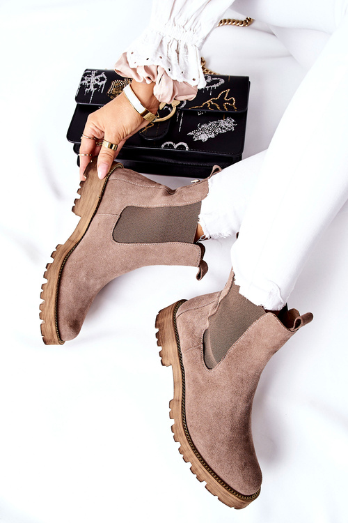 Шкіряні черевики челсі Nicole Brown Brace