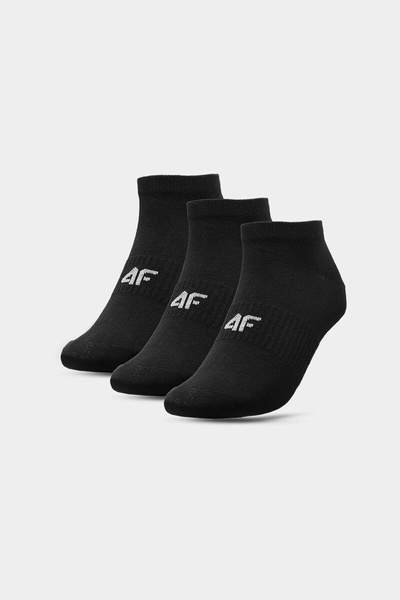 Чорні шкарпетки 4F Casual 3-PACK 4FAW23USOCF196-20S