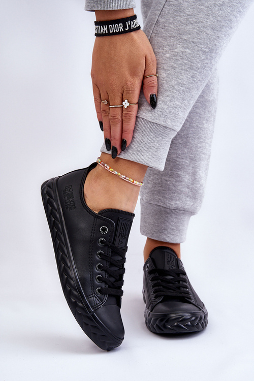 Жіночі шкіряні кросівки Big Star LL274402 Чорні