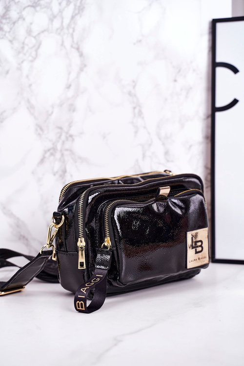 Жіноча сумка-портмоне LAURA BIAGGI Shiny Black