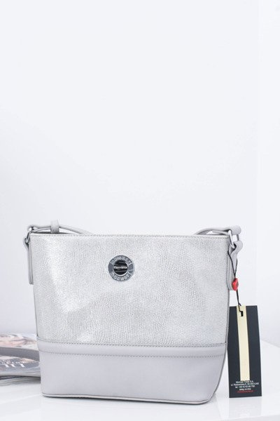 Жіноча сумочка Silver Grey Letter Bag