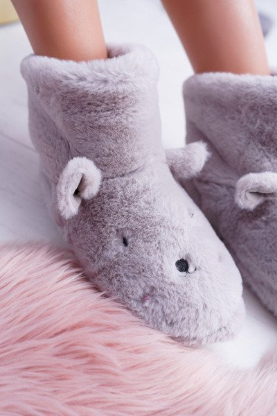 SOXO Теплі домашні сірі пінетки Papa Bunnies 94529