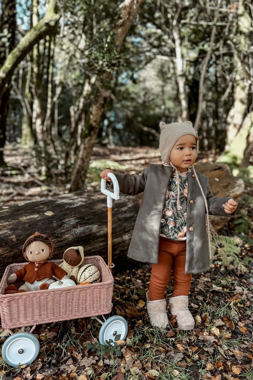 Теплі зимові черевики з бантами для дівчинки бежеві Meriva