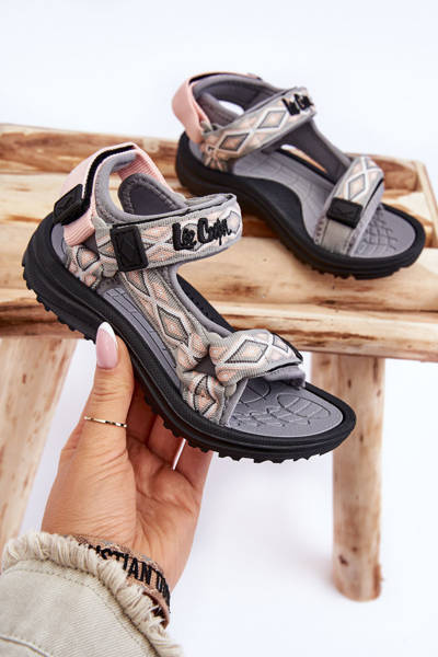 Дитячі босоніжки Lee Cooper LCW-23-34-1681 сіро-рожеві