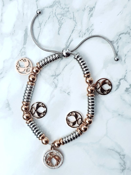 Жіночий браслет з підвісками Фламінго Шарм