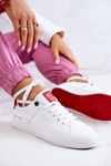Шкіряні кросівки Big Star JJ274212 біло-червоні