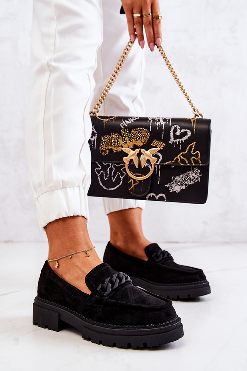 Замшеві лофери La.Fi Black Sappphira