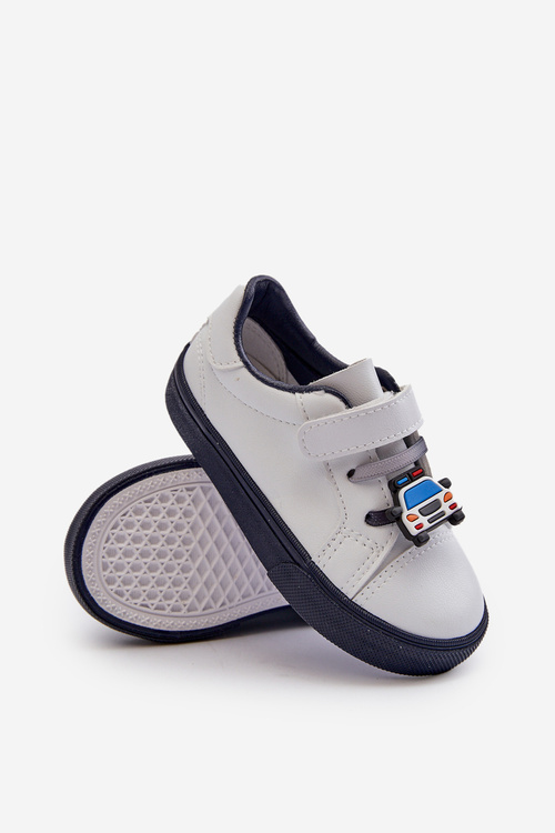 Дитячі кросівки на липучці біло-сині Pennyn
