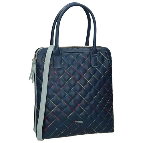 Жіноча класична стьобана сумочка Nobo Navy Blue G1350-C013