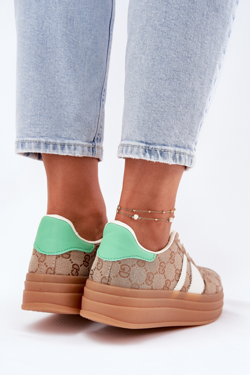 Низькі Кросівки На Платформі Хакі Ovivene