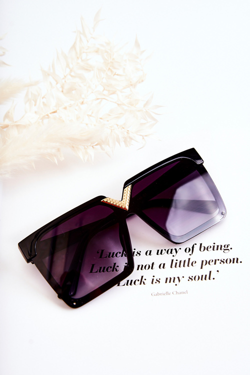 Квадратні сонцезахисні окуляри V130044 Чорні