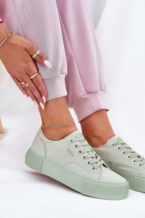 Жіночі текстильні кросівки Big Star RR274408 зелені