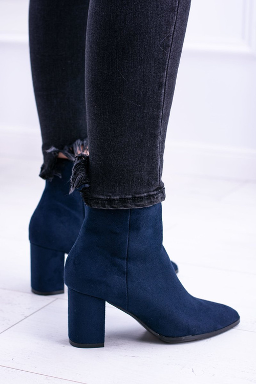 Жіночі темно-сині черевики на шпильці Amaltea