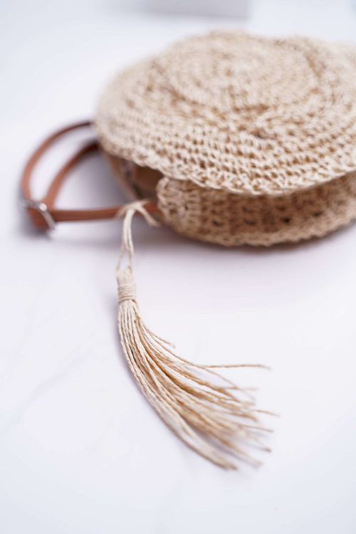 Бежева плетена сумочка Octario