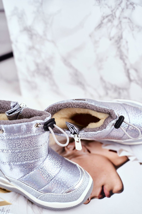 Жіночі снігові черевики теплі з натуральної вовни Silver Felini