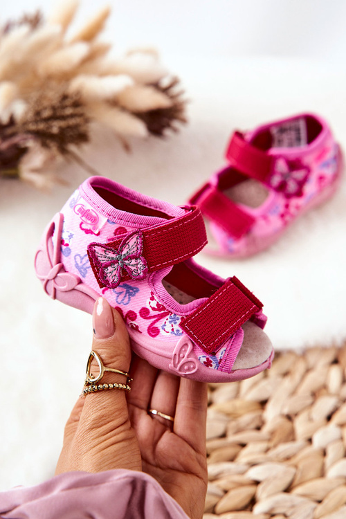 Босоніжки Velcro Befado 342P021 Рожеві