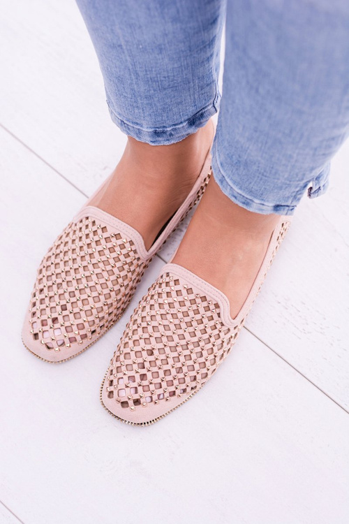 Лу Бу Рожева ажурна балерина Lords Lords Studs Carmar