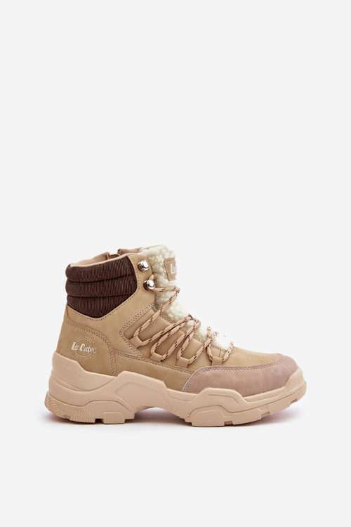 Утеплені жіночі ботильйони бежеві Lee Cooper LCJ-24-03-3059L