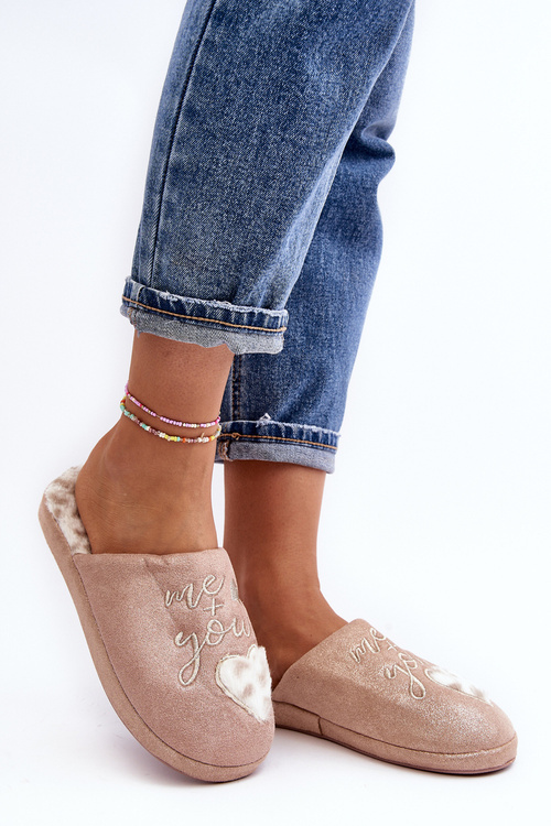 Блискучі жіночі рожеві тапочки Geraja