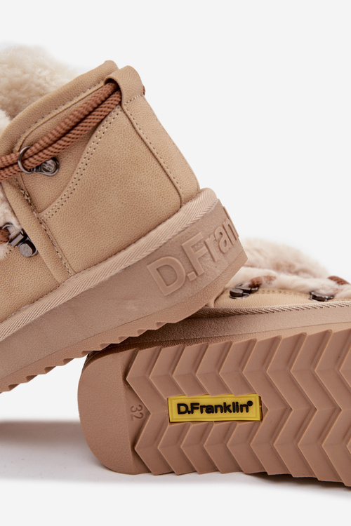 Дитячі та підліткові снігові чоботи з хутром D Franklin DFSH370011 Бежеві