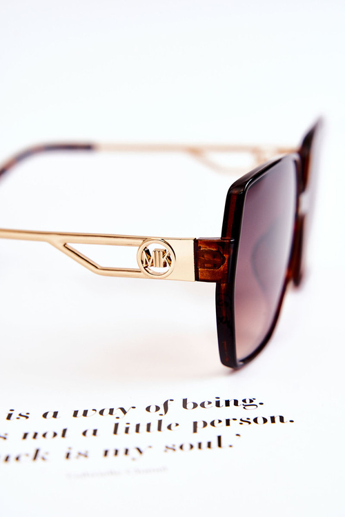 Класичні жіночі сонцезахисні окуляри Marbled M2352 Brown