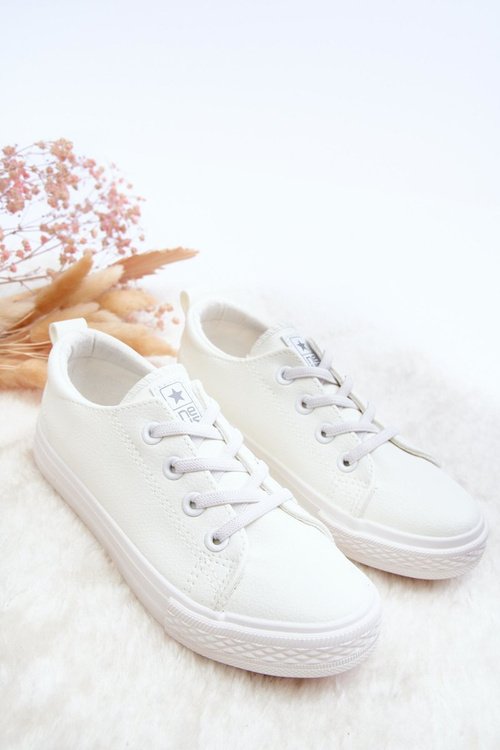 Шкіряні дитячі кросівки Біла Поліана