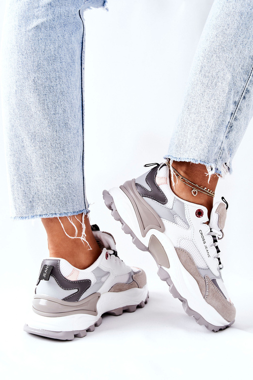 Жіноче спортивне взуття Cross Jeans White Grey II2R4020C