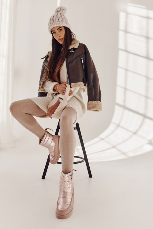 Жіночі зимові черевики Big Star II274119 Рожеві