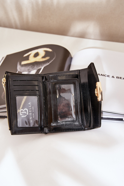 Лакований Жіночий Гаманець Чорний Rahner