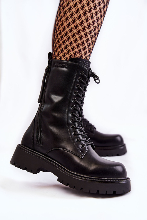 Шкіряні черевики Glany Big Star KK274494 Чорні