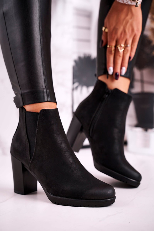 Жіночі ботильйони Sergio Leone Suede Black BT311
