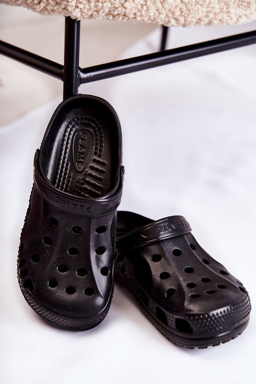 Жіночі поролонові шльопанці Kroks EVA Black