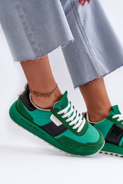 Жіночі кросівки на платформі Big Star NN274501 Memory Foam System Green