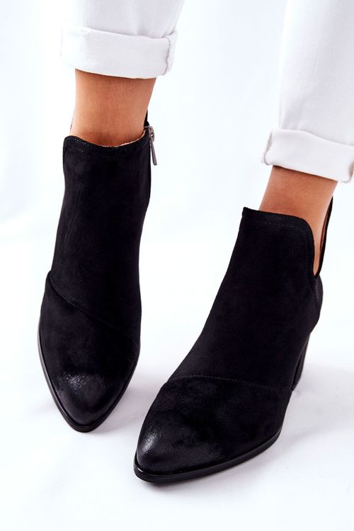 Класичні чоботи на підборах, чорні Verian