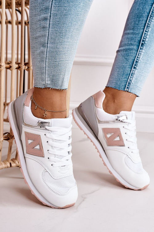 Жіноче спортивне взуття Кросівки біло-рожеві Last Minute