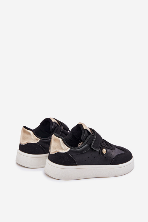 Спортивне Взуття Кросівки Для Дівчат На Липучках Чорні Zarina