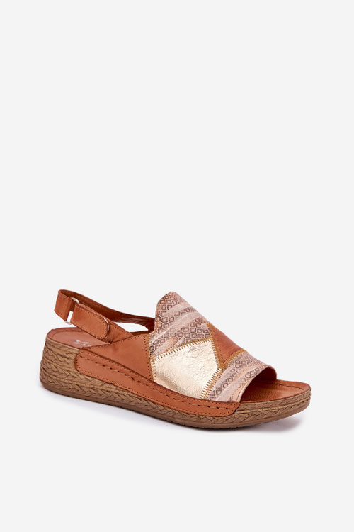 Жіночі Замшеві Сандалі На Платформі З Плетінням Maciejka L7067-29 Коричневі