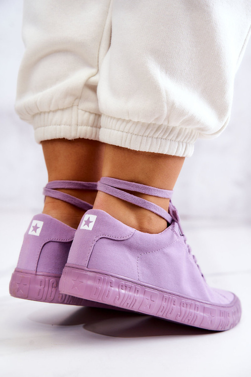 Жіночі низькі кросівки Big Star JJ274416 Фіолетові