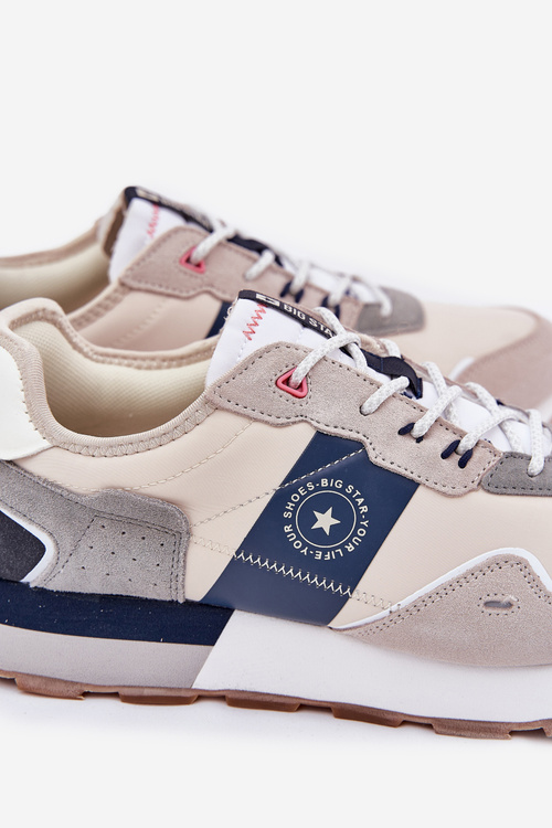 Замшеві Чоловічі Кросівки На Платформі Big Star RR174471 Hi-Poly System Сірі