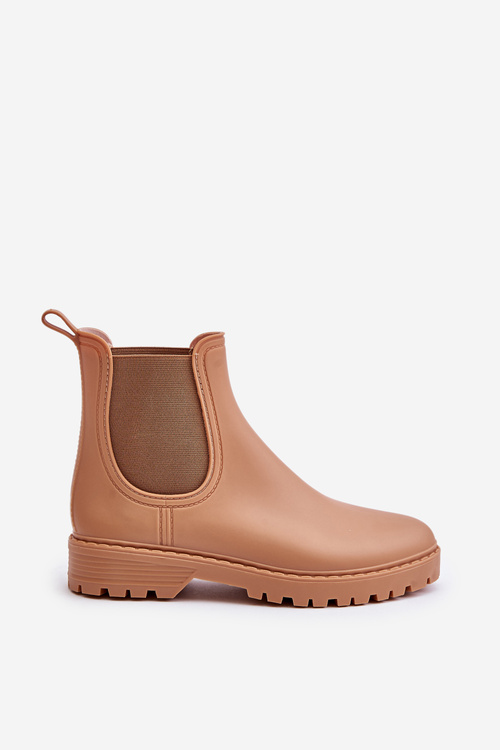 Жіночі дощові черевики з еластичними вставками Коричневий Ciariel